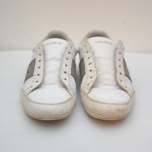 Lacoste Men's Nivolor Leather Shoes Pre Owned Size 8 with Flaws** - Picture 2 of 8